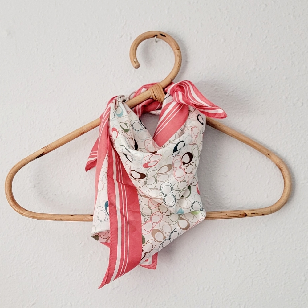 Coach pink pastel scarf accessory
